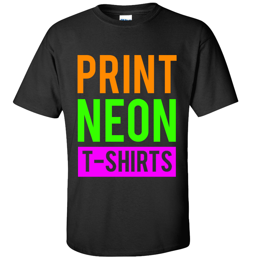 Neon Custom Design 1 T-Shirt (Personalise Me) - Fresh Prints | Specialising  In Design, Print & Embroidery | Doncaster